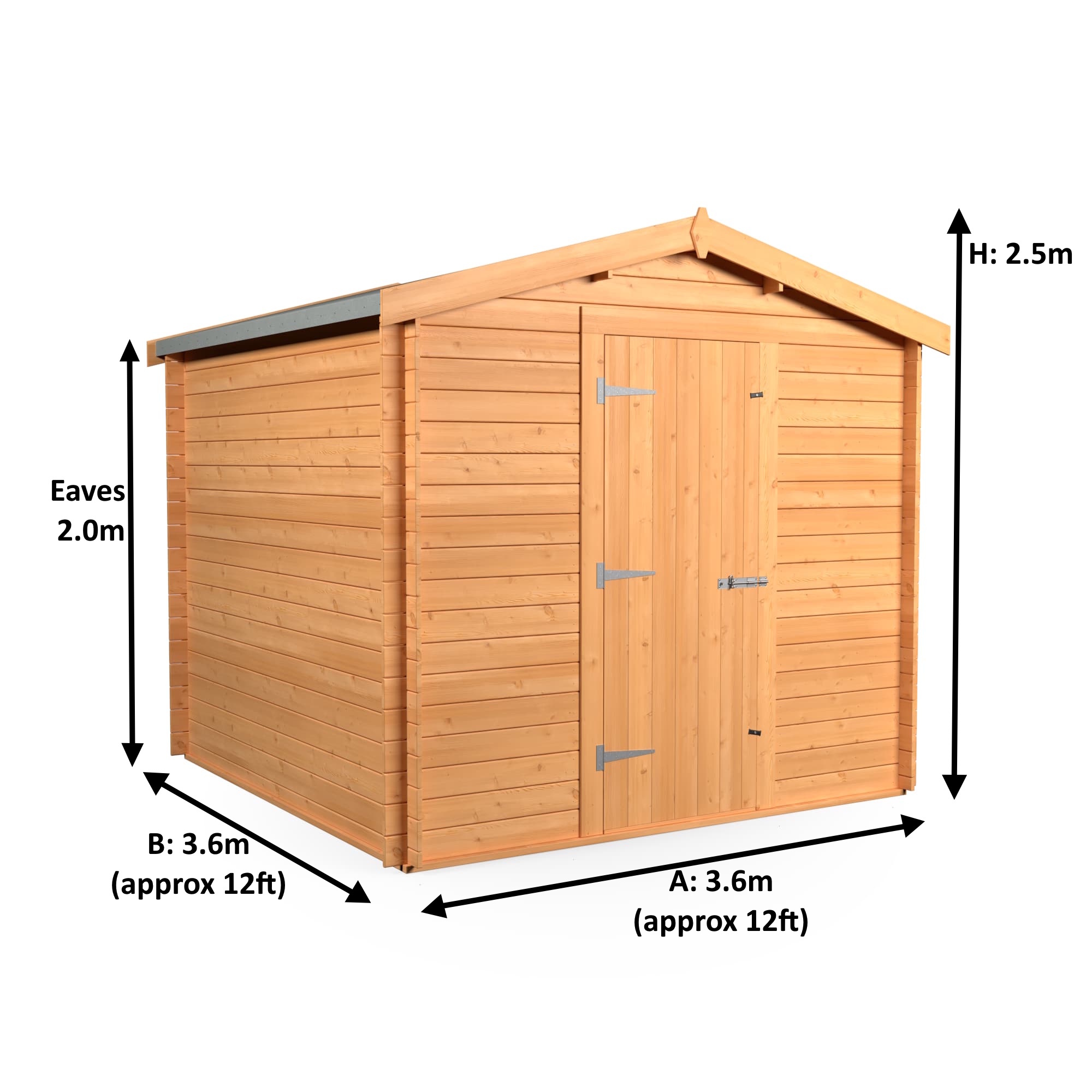 3.6x3.6 Charnwood Shed - Workshop 33mm - Image 6